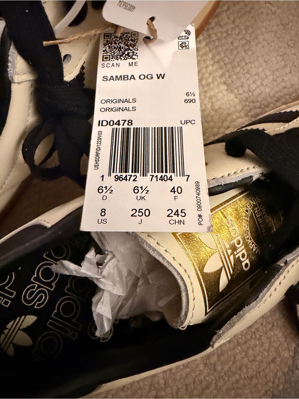Adidas Samba OG US 8M - Picture 3 of 5